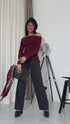 Tops "WISHBONE 2502" - BORDO